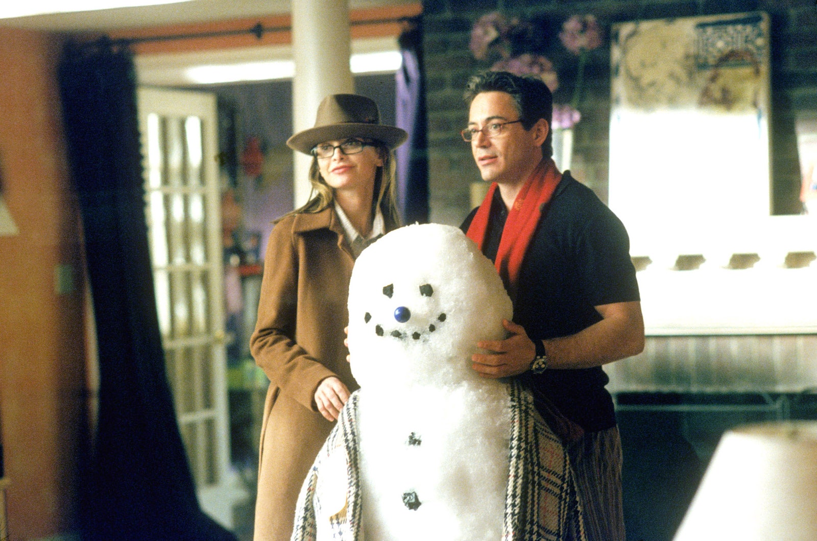 Robert Downey Jr. on Ally McBeal with Calista Flockhart.