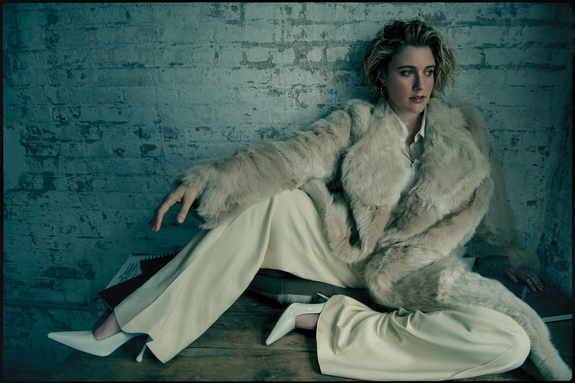 Greta Gerwig photographed in Brooklyn in September.